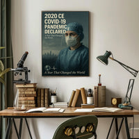 COVID-19 Pandemic Declared Poster Art Print for 2020 CE PosterGoat