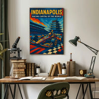 Indianapolis Racing Capital of the World Poster
