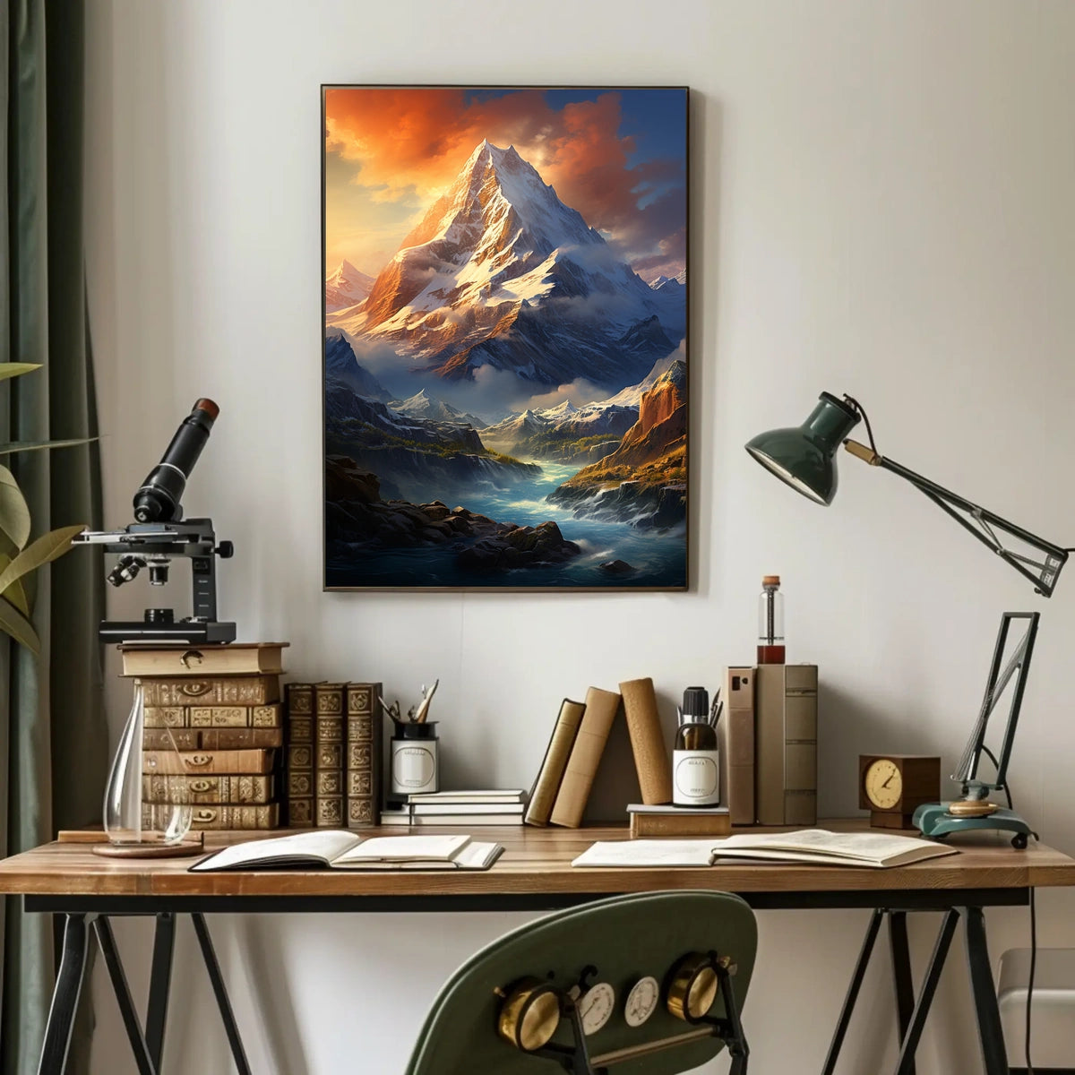 Majestic Mountain Landscape Poster