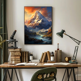 Majestic Mountain Landscape Poster