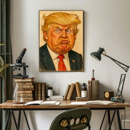 Donald Trump Caricature Poster PosterGoat