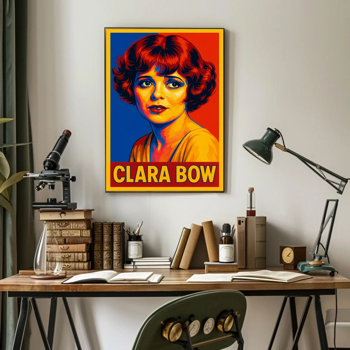 Clara Bow Pop Art Tribute Poster