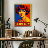 Clara Bow Pop Art Tribute Poster