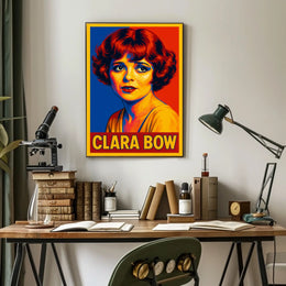 Clara Bow Pop Art Tribute Poster