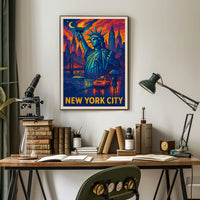 New York City Iconic Landmarks Poster