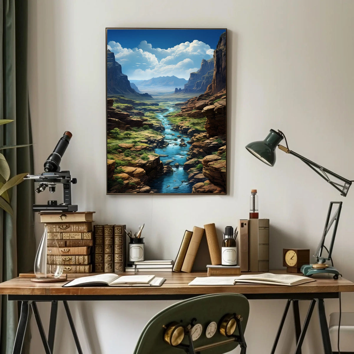 Majestic Canyon Landscape Poster