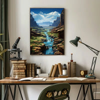 Majestic Canyon Landscape Poster