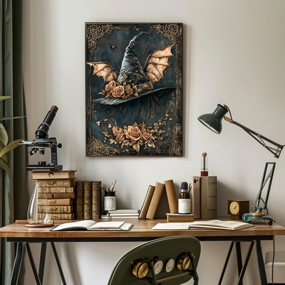 Whimsical Witch's Hat Magic Artistic Poster