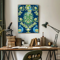Majestic Peacock Elegance William Morris Art Poster
