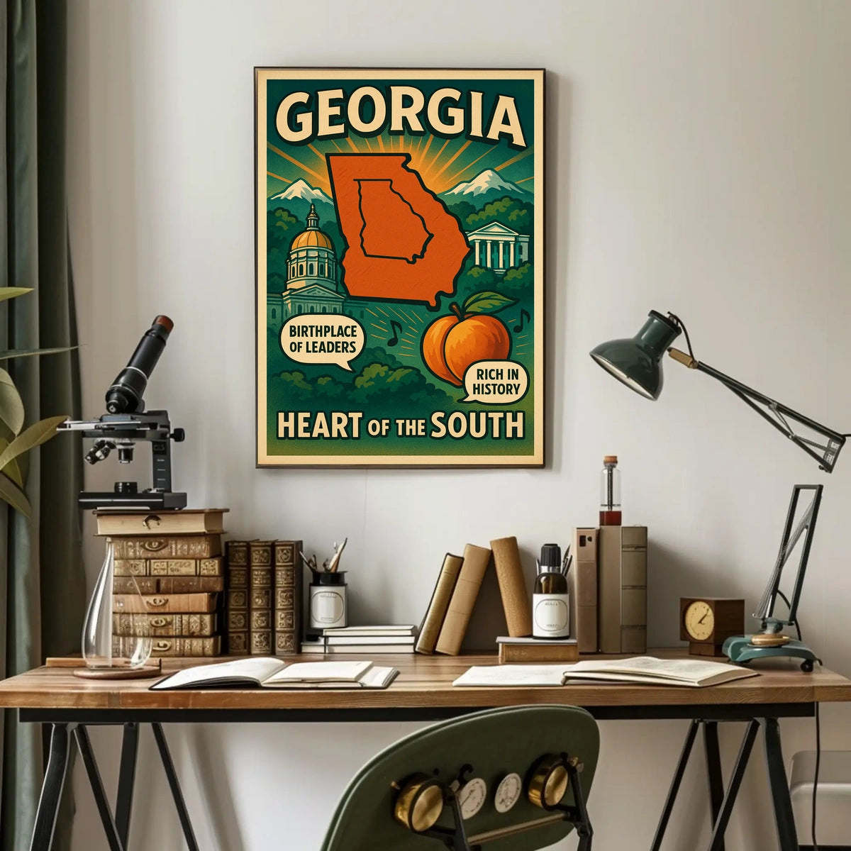 Georgia Heart Of The South Poster
