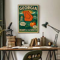 Georgia Heart Of The South Poster