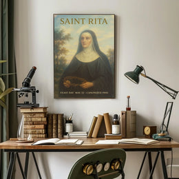 Saint Rita Feast Day Poster