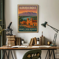 Albuquerque Heart of New Mexico Travel Poster