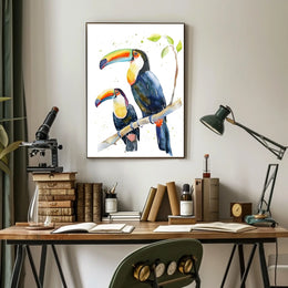 Vibrant Toucans Poster
