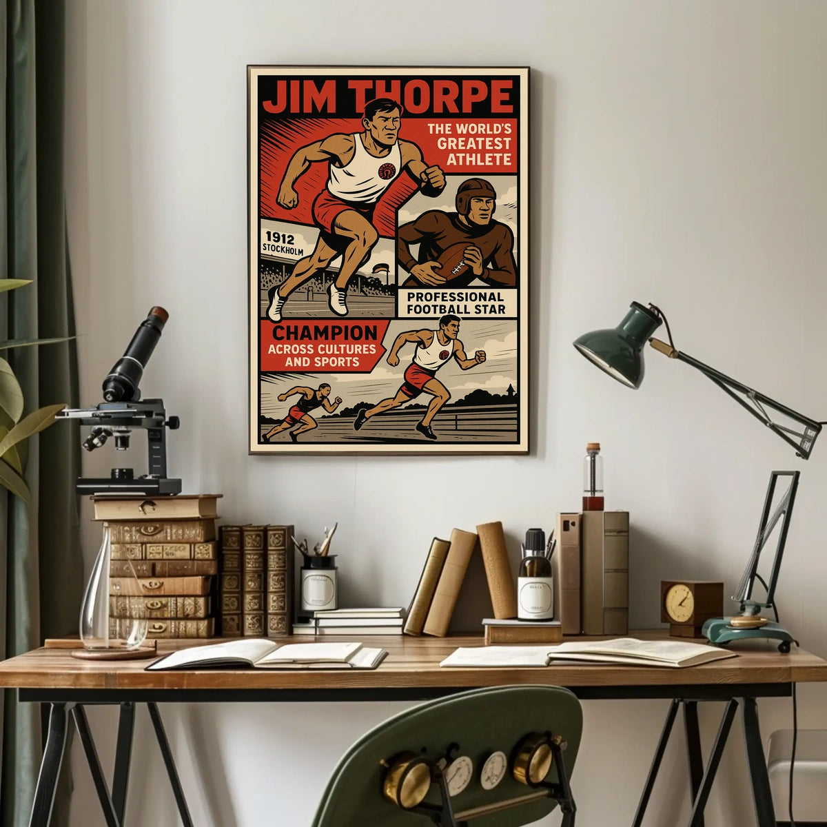 The Worlds Greatest Athlete Jim Thorpe Poster