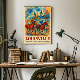 Louisville Birthplace of the Kentucky Derby Poster