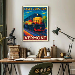 Essex Junction Train Vermont Poster