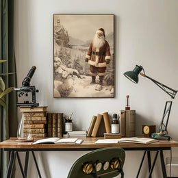 Winter Wonderland With Santa Poster