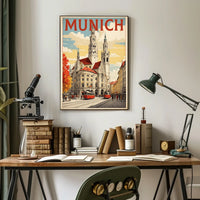 Munich Cityscape Poster