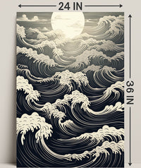Moonlit Waves Poster PosterGoat
