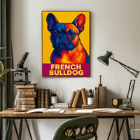 French Bulldog Pop Art Poster