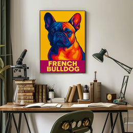 French Bulldog Pop Art Poster