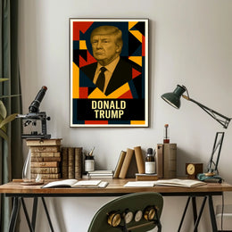 Donald Trump 47th President of the United States Abstract Pop Poster
