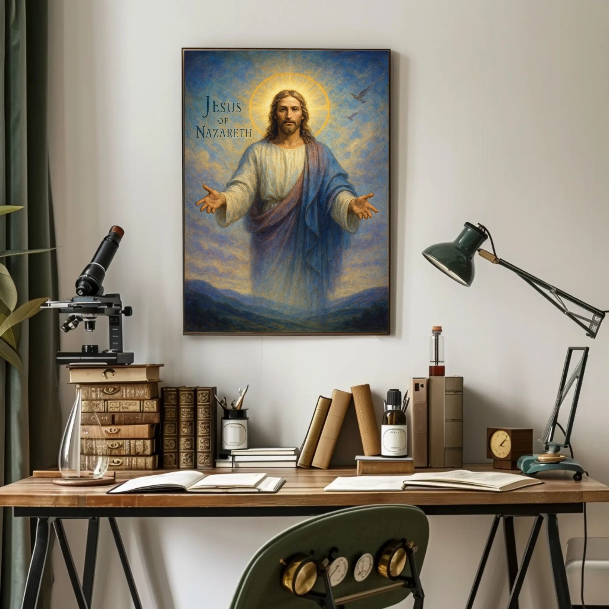Jesus Of Nazareth Inspirational Poster Print