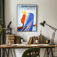 Journey With The Bundesbahn Into Winter Poster