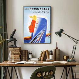 Journey With The Bundesbahn Into Winter Poster