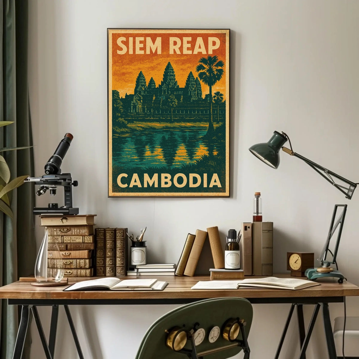 Siem Reap Cambodia Poster