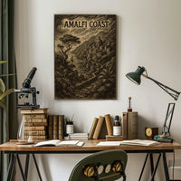 Amalfi Coast Poster Wall Art Coastal Decor Print Collection