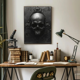 Gothic Skull Art Poster PosterGoat