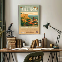 Billings Adventure Travel Poster PosterGoat
