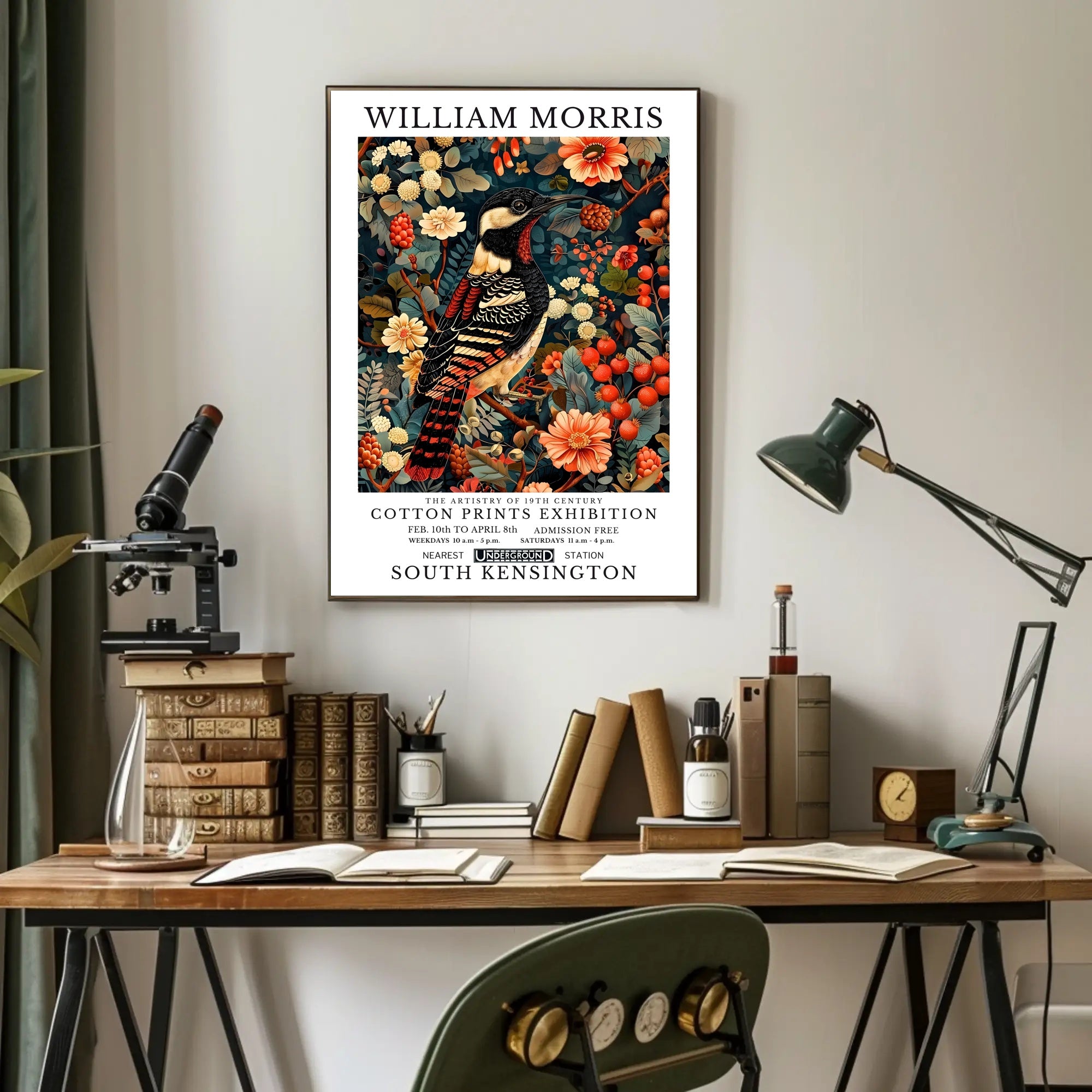 The Artistry of 19th Century Cotton Prints Cultural Poster