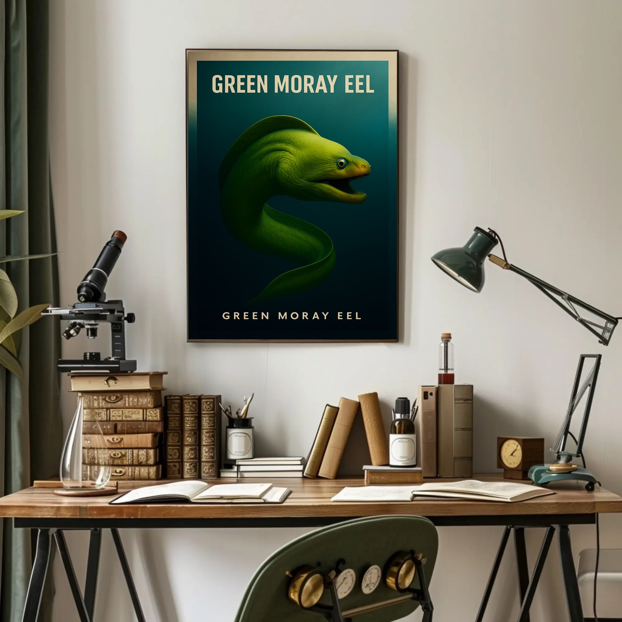 Green Moray Eel Poster