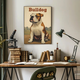 Bulldog Portrait Poster