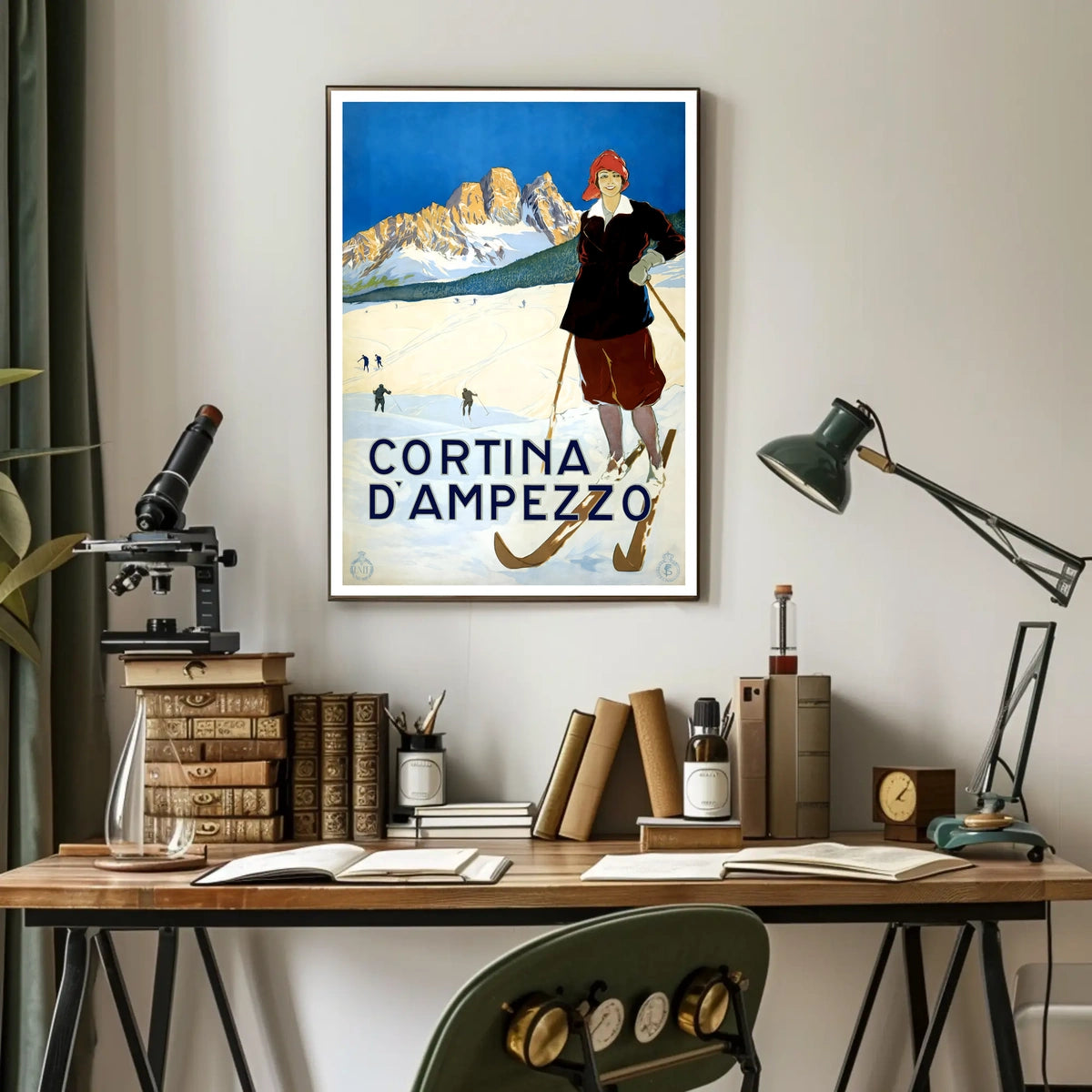 Cortina DAmpezzo Ski Resort Poster