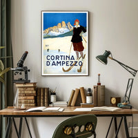 Cortina DAmpezzo Ski Resort Poster