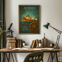 Sydney, Australia Where the Land Meets the Sea Poster