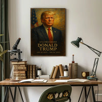 Trump Visionary Patriotic Digital Painting Poster