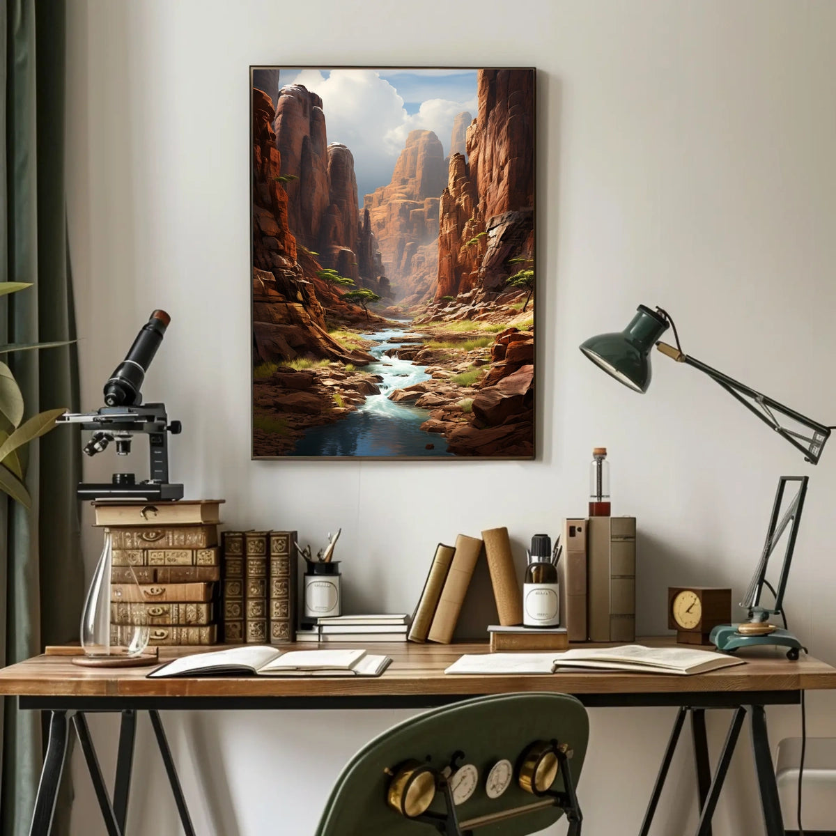 Majestic Canyon Landscape Poster