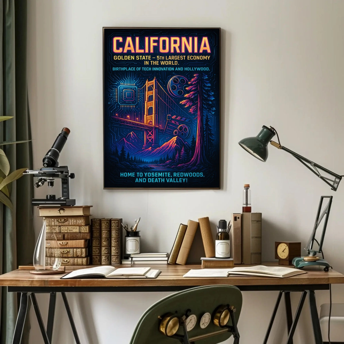 California The Golden State Poster