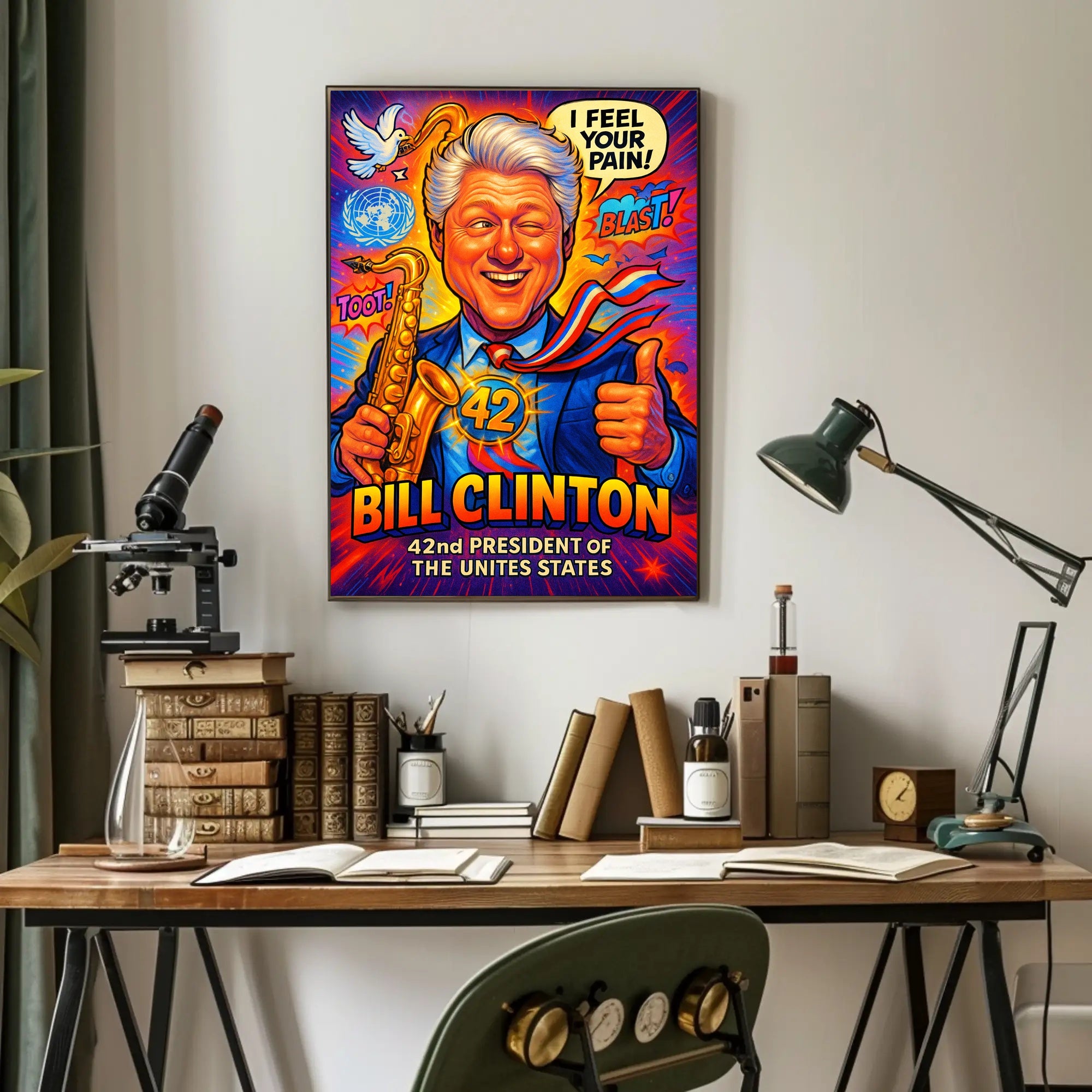 Bill Clinton 42nd President Poster PosterGoat