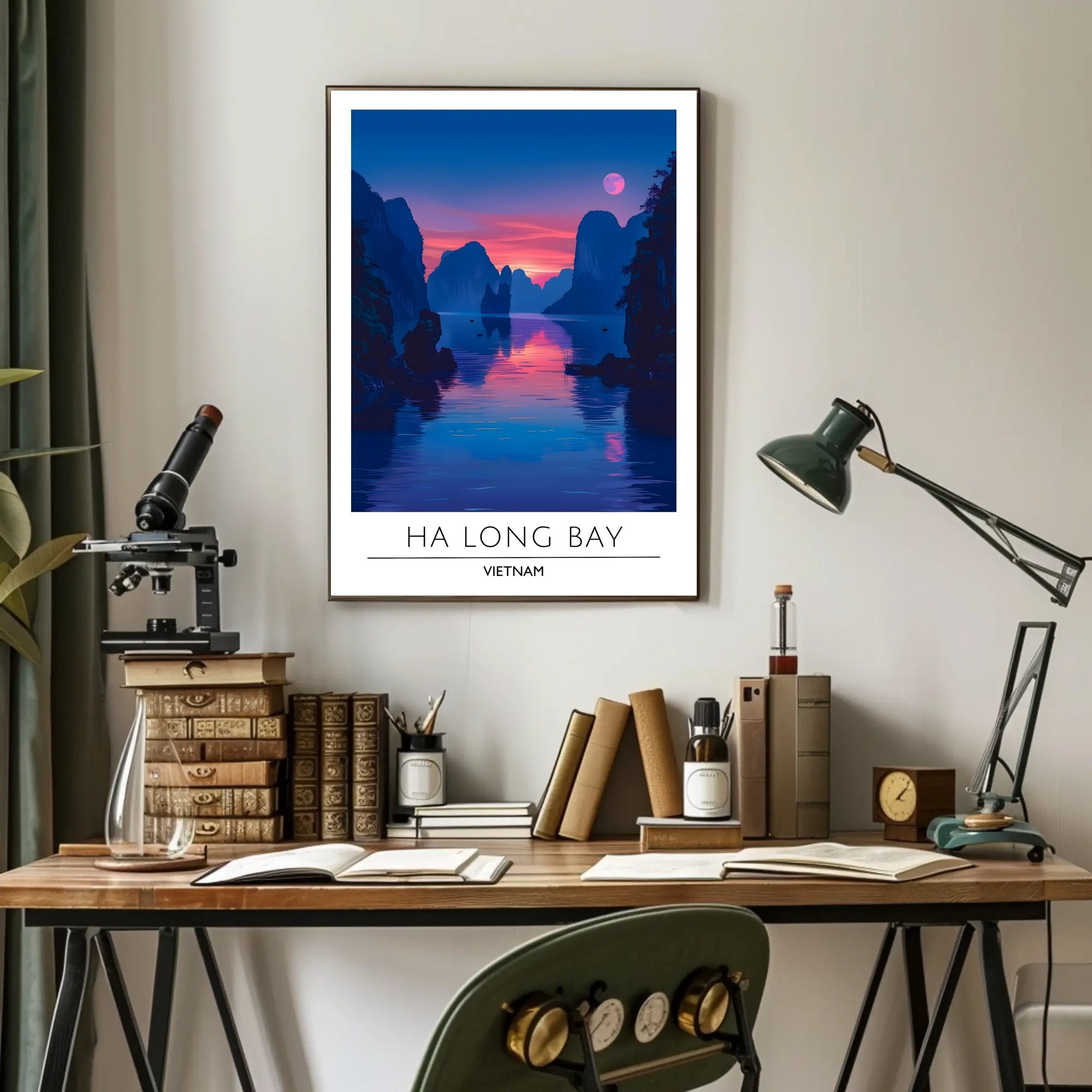 Scenic Ha Long Bay Travel Poster