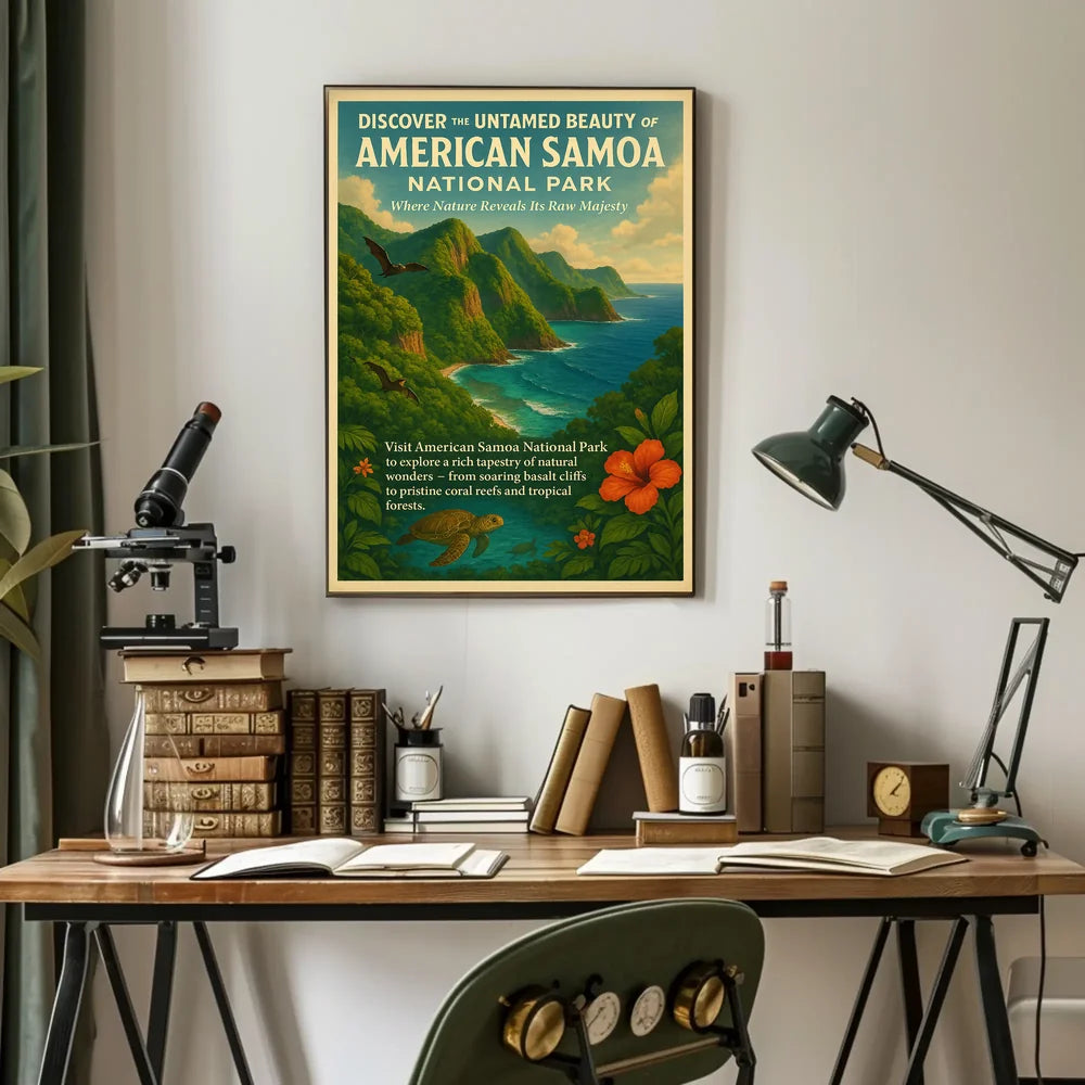 Discover Untamed Beauty American Samoa National Park Poster