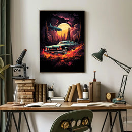 Retro Futurism In Motion Retro Poster