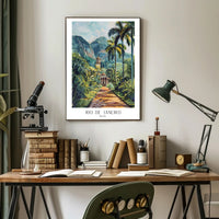 Tropical Pathway in Rio de Janeiro Poster PosterGoat