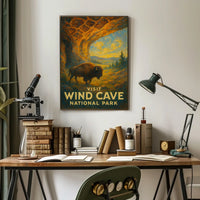 Visit Wind Cave National Park Poster