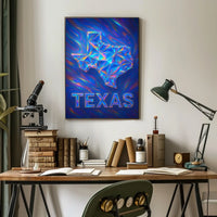 Texas In Prism Poster